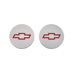 AC Delco Freeze Plug Insert Bowtie Emblem GM Licensed Red Pair
