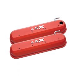 AC Delco Valve Covers Slant Edge Tall Centrebolt Cast Aluminium