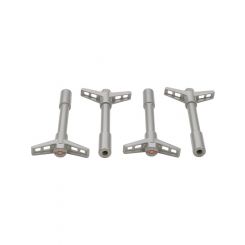 AC Delco Valve Cover Wing Nuts Metallic Grey Bowtie Emblem Set of 4