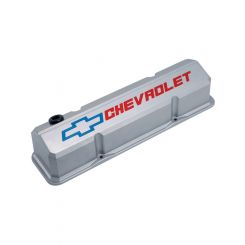 AC Delco Valve Covers Aluminium Grey with Red and Blue Logo