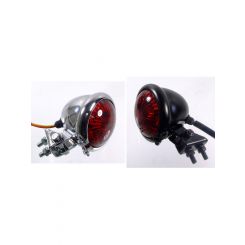 Attitude BATES STYLE LED TAILLIGHT BLACK For HARLEY BOBBER CUSTOM E MA