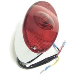 Attitude Chrome tail light Assembly E Marked Cats Eye Oval for Harley