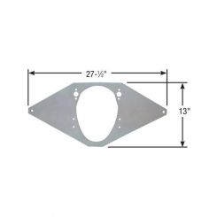 Competition Engineering Motor Plate Front Aluminium 0.250in. Thick Chevr