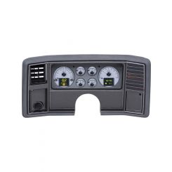 Dakota Digital Gauge Kit Analog/Digital Silver Background Multico