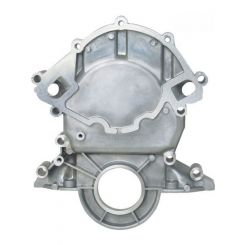 Edelbrock Timing Cover 1-Piece Aluminium Natural for Use with Reverse Rot