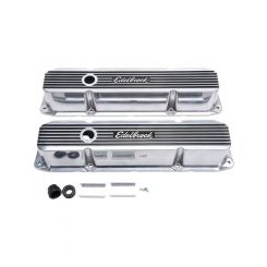 Edelbrock Valve Covers Elite II Series Stock Height Aluminium Polished Ed