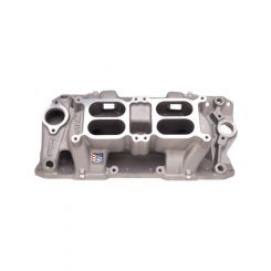 Edelbrock Intake Manifold Performer RPM Air Gap Dual Quad Aluminium Natur
