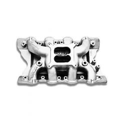 Edelbrock Intake Manifold Performer RPM Air Gap Dual Plane Aluminium Pol