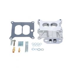 Edelbrock Carburettor Spacer Aluminium 1 in. Thick Divided-Wall 2-Barrel