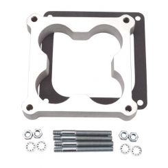 Edelbrock Carburettor Spacer Aluminium 1" Thick Open Centre Cloverleaf