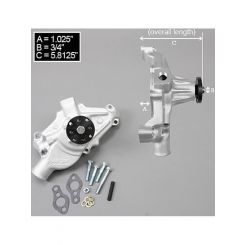 Edelbrock Water Pump Victor Series Mechanical Short High-Volume Aluminium