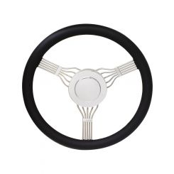 Flaming River Steering Wheel Banjo Steering Wheel Black Horn Include