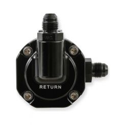 Holley Fuel Pressure Regulator Billet Aluminium Black Anodised Inline R