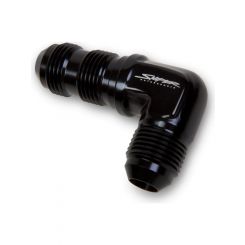 Holley Adapter -6AN 90 Deg. Bulkhead Fitting Black