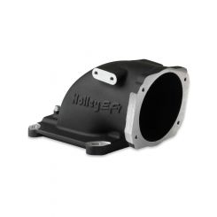 Holley Throttle Body Intake Elbow 105mm Bore Size Aluminium Black 5.