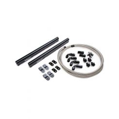 Holley Fuel Rails EFI Aluminium Black Anodised Fittings Hose Chevy 4.8