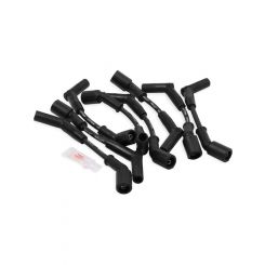 Holley Spark Plug Wires Assembled Spiral Core 8.00mm Black 45 Degree P