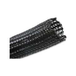 Holley Convoluted Tubing Split Wire Black Plastic 0.50 in. Diameter 50