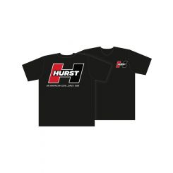Hurst T-Shirt Short Sleeve Cotton Hurst Logo Black Men's Small