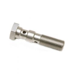 Aeroflow Stainless Steel Double Banjo Bolt 3/8 Inch -24 40mm Length