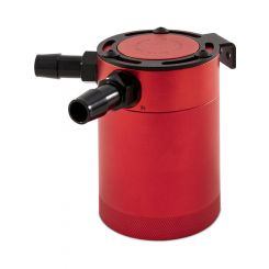 Mishimoto Compact Baffled Oil Catch Can 2-Port Red