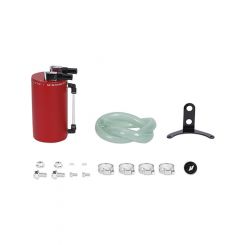 Mishimoto Aluminum Oil Catch Can Large Wrinkle Red