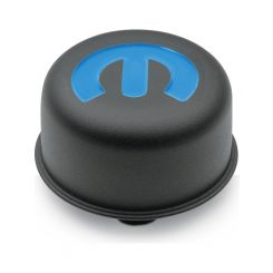 Mopar Performance Valve Cover Breather Push-in Round Steel Black Wrink