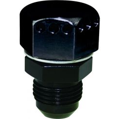Moroso Fitting Vacuum Pump Straight Male -10 AN Threads Aluminium Black