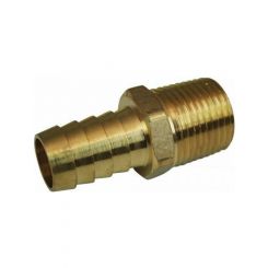 Moroso Fittings Straight 1/2in. NPT To 5/8in. Barbed 1 Per Pack