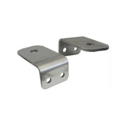 Moroso Hood Pin Bracket Stainless Steel Natural 0.375in. Dia. Pair