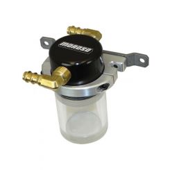 Moroso Air-Oil Separator Catch Can Small Body Universal Black Finish Cle