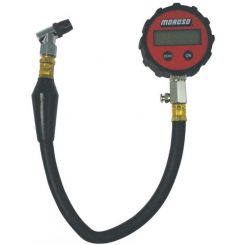 Moroso Tire Pressure Gauge Digital 0-100 psi 2 5/8in. Dia. Green Face Li