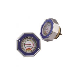 Mr Gasket Radiator Cap/Gauge Thermocap Aluminium Blue Anodised Plain 13