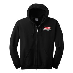 MSD Hoodie Zipped MSD Logo Small Black