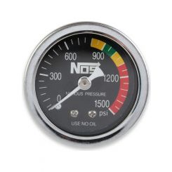 Nitrous Oxide Systems Pressure Gauge Black 1-1/2" 0-1500 PSI