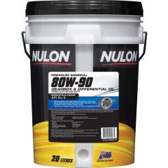 Nulon Premium Mineral 80W-90 Gearbox and Differential Oil 20L
