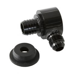 Aeroflow Universal Billet Brake Booster Valve With -6AN Black