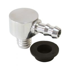 Aeroflow Universal Billet Brake Booster Valve With 3/8" Barb Polished