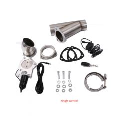 Proflow Single Exhaust Cutouts Electric Aluminium Bolt On 2.5in Dia