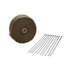 Proflow Exhaust Wrap Titanium 980 Degrees Celsius Lava Rock Nat