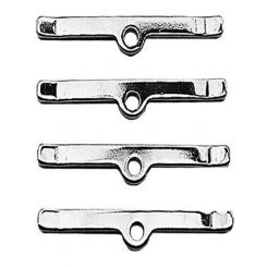Proflow Valve Cover Spreader Bars Chrome Kit SB Chev 4-3/4 long