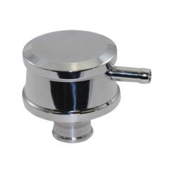 Proflow Breather Cap Push-In with Tube Smooth Polished Aluminium