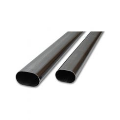 Proflow Oval Exhaust Tubing Straight 3.00 in. Diameter Stainless