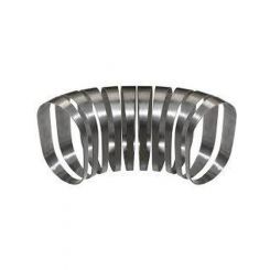 Proflow Pie Cut Oval Tubing Stainless Steel 3.5 50mmx110mm