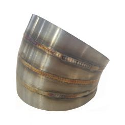 Proflow Pie Cut Welded Round Tube 304 Stainless Steel 3.5" 45