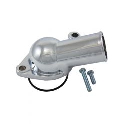 Proflow Aluminium Water Neck Chevy Angle O'Ring Style Chrome