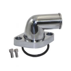 Proflow Aluminium Water Neck Chevy 90 Degree O'Ring Style Polished