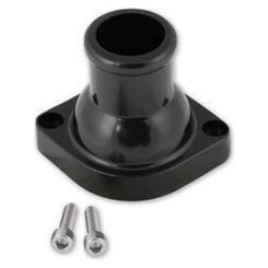Proflow Water Neck Thermostat Housing Cast Aluminum Black Straig