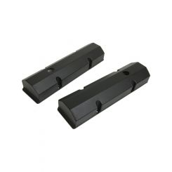 Proflow Valve Covers Tall Fabricated Aluminum Black Powdercoat Chev