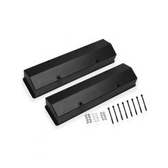 Proflow Valve Covers Tall Fabricated Aluminum Black Powdercoat Chev